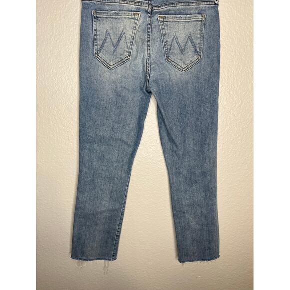 MOTHER Rascal Ankle Snippet Jeans Wild At Heart 24 - Picture 10 of 13